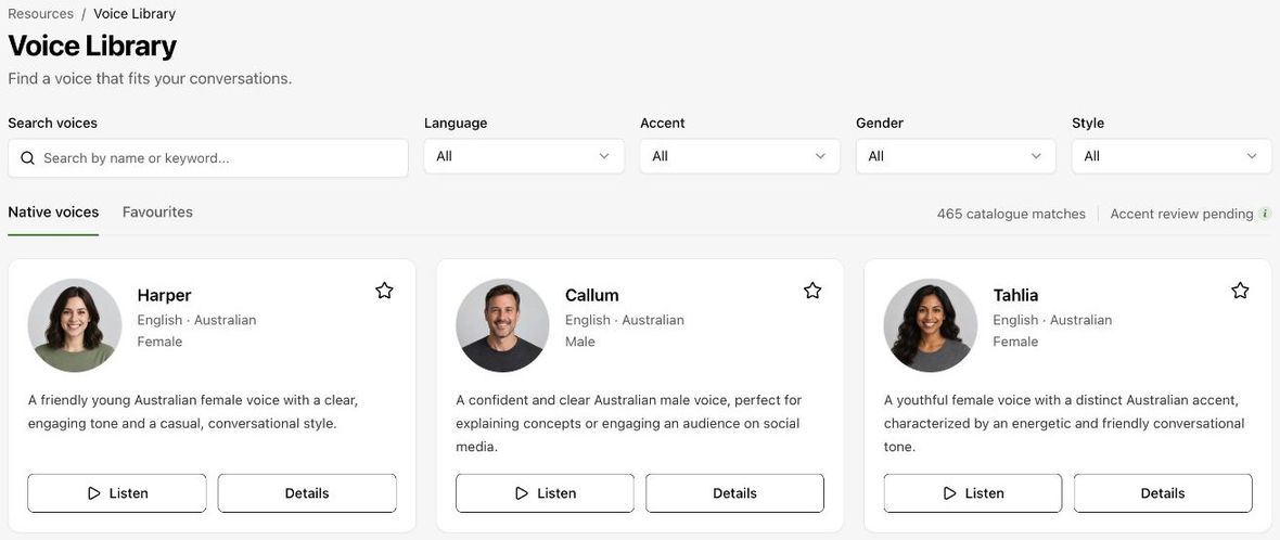 The Voice Library.